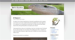 Desktop Screenshot of melsexotics.com